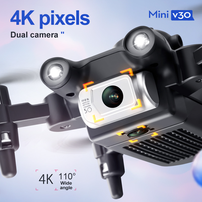 Mini V30 WiFi FPV Drone With 4 - Drone Lidar ulasan dan harga