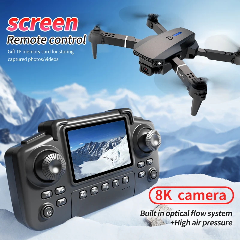 Professional E88 PRO Drone wit - Drone Lidar ulasan dan harga